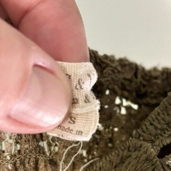 NWT C&V Chelsea & Violet Ruffle Olive Green Lined Dress Size-S - Picture 8 of 16